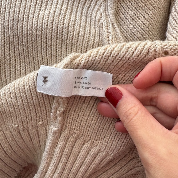 Marine Layer Robin Crop Cardigan in Oatmeal Sz S Cozy Basics Classic Fall Winter - Picture 3 of 9